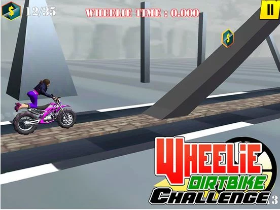 Изображение игры: Wheelie Stunt Bike Challenge
