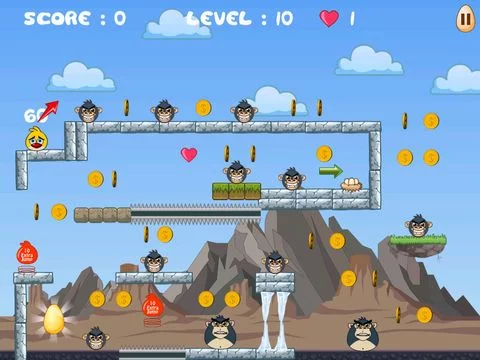 Изображение игры: Monkeys Vs Bird