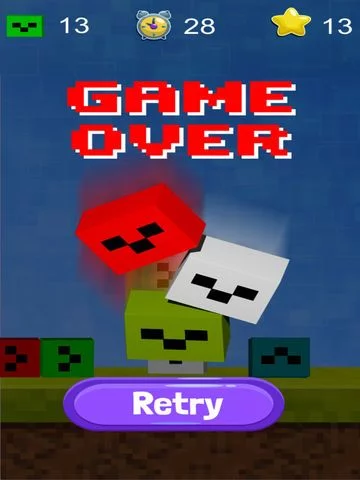 Изображение игры: Creeper Attack Stack