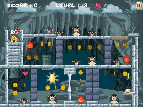 Изображение игры: Monkeys Vs Bird