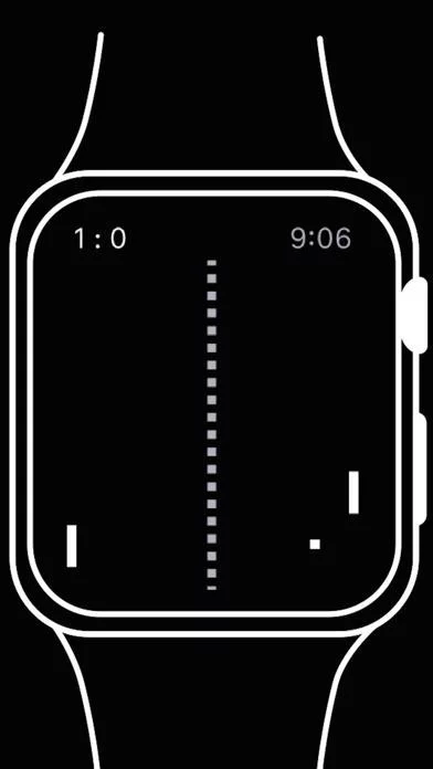 Изображение игры: pong for Apple Watch