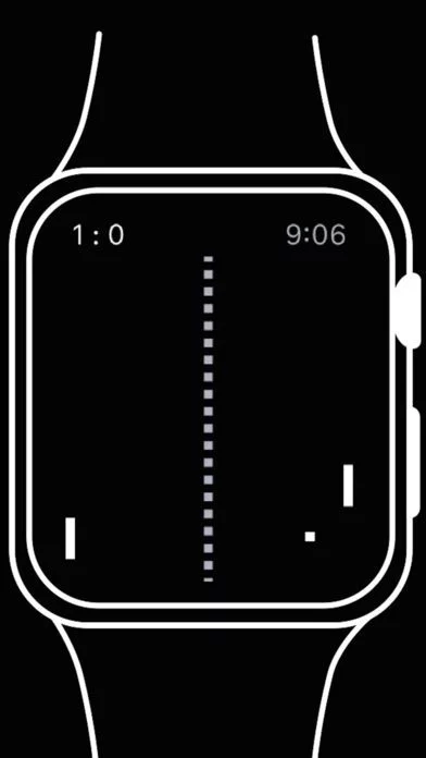 Изображение игры: pong for Apple Watch