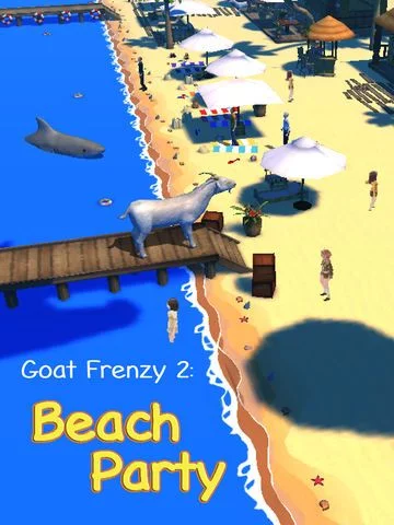 Изображение игры: Goat Frenzy Simulator 2: Beach Party Pro