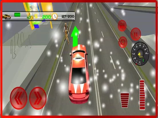 Изображение игры: Taxi Driver Sim: Hill Station 2016 – free yellow cab racing simulator in snow mountain