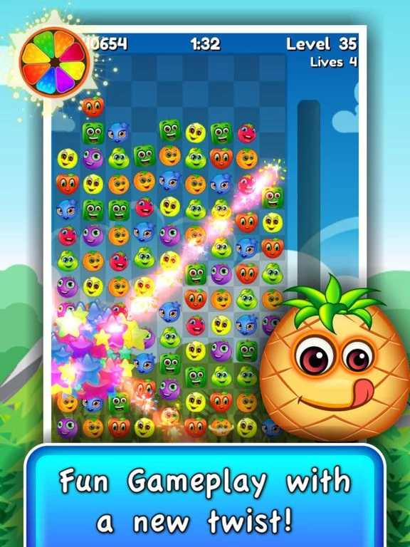 Изображение игры: Frenzy Fruits Toy Match - Super blast 3 heroes