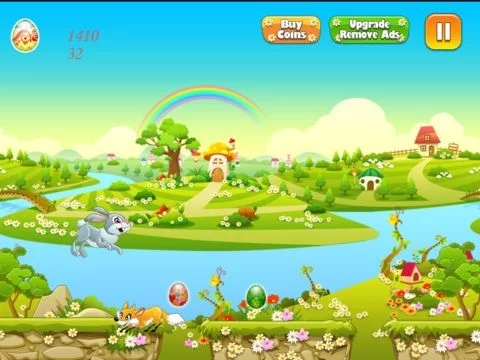 Изображение игры: Easter Bunny Egg Hunt Run and Jump Collect them All