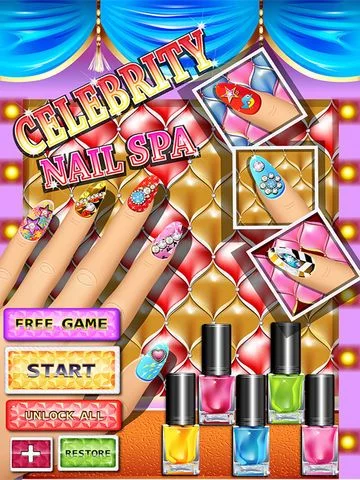 Изображение игры: Princess Nail Salon For Trendy Girls - Make-over art nail experience like crayola party FREE