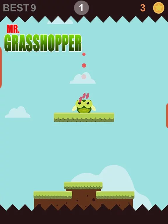 Изображение игры: Mr. Grasshopper - Endless Jump up doodle heads
