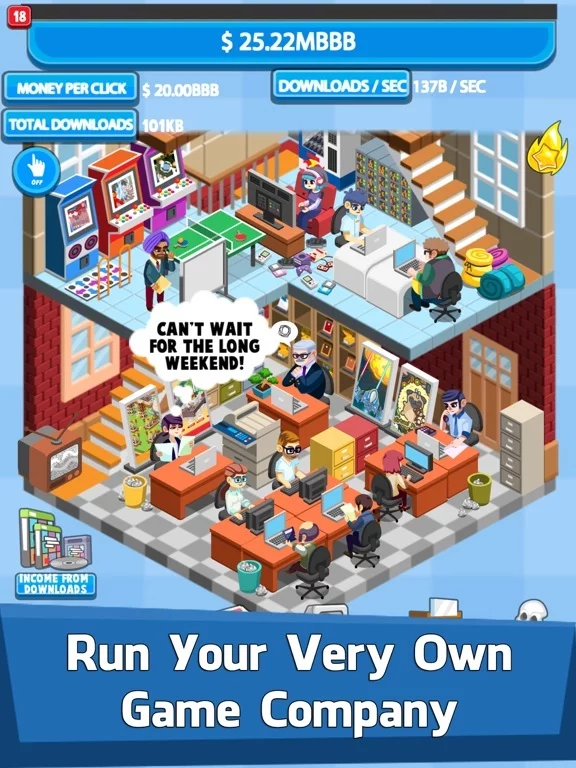 Изображение игры: Video Game Tycoon: Tap Story