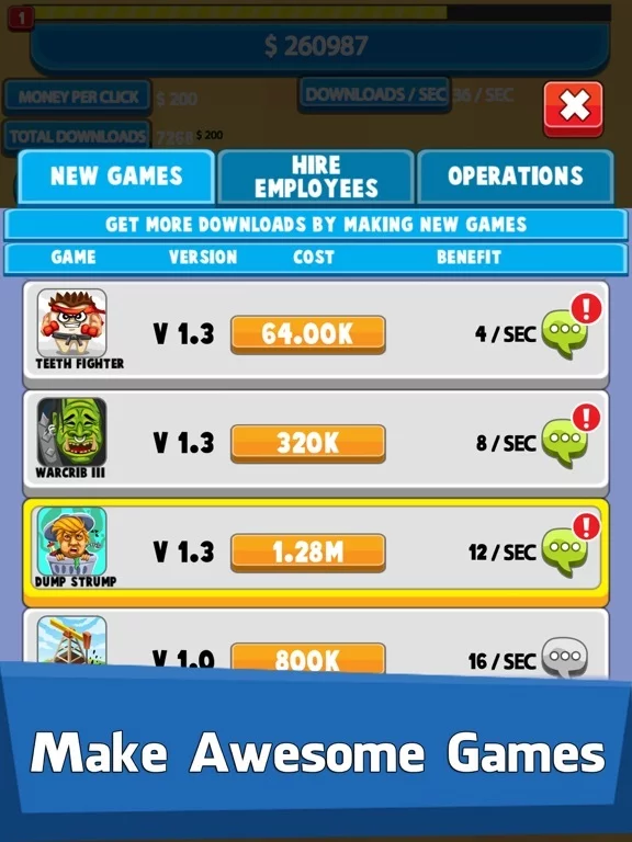 Изображение игры: Video Game Tycoon: Tap Story
