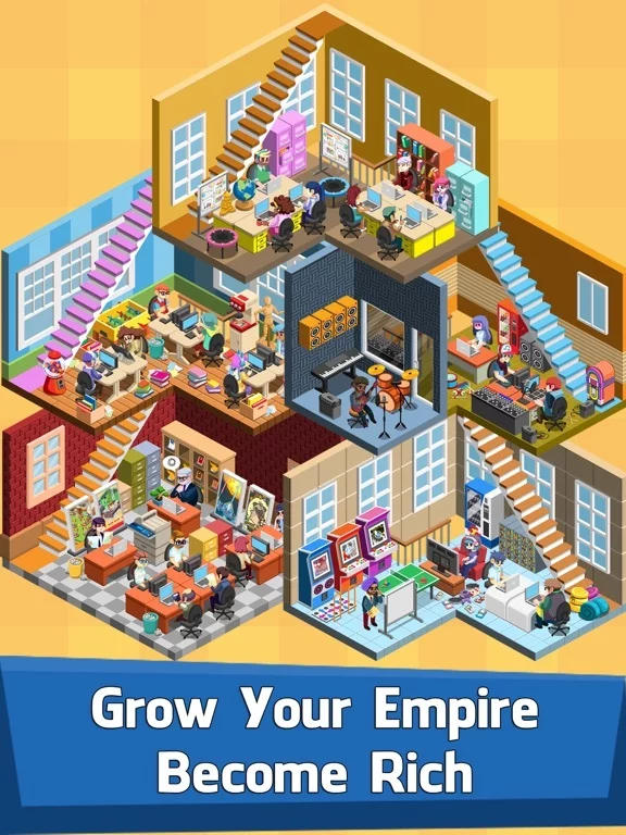 Изображение игры: Video Game Tycoon: Tap Story