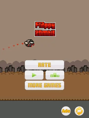 Изображение игры: Flying Zombie - Tap, Flap, and Win!