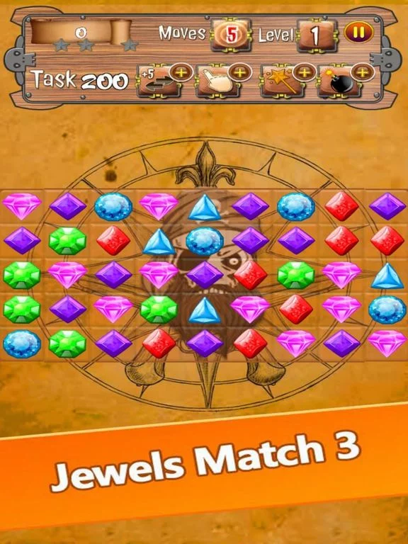 Изображение игры: Cleopatra Gems Match3