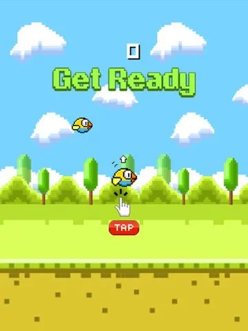Изображение игры: Flappy Moving Pipes