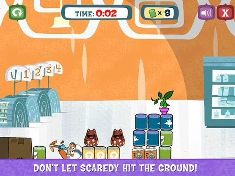 Изображение игры: Scaredy Squirrel: Stash N Crash