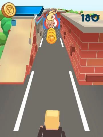 Изображение игры: Trump - Great Wall Runner
