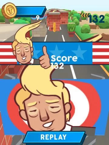 Изображение игры: Trump - Great Wall Runner