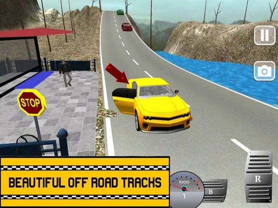 Изображение игры: Driver Taxi Service Hill 2017