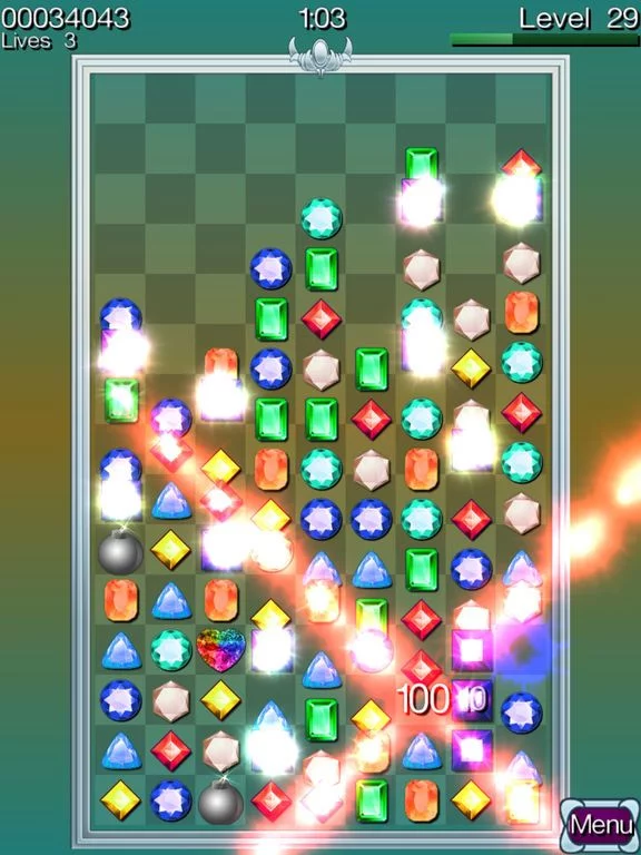 Изображение игры: Diamond Stacks Mania: match 3 jewel gems puzzle!