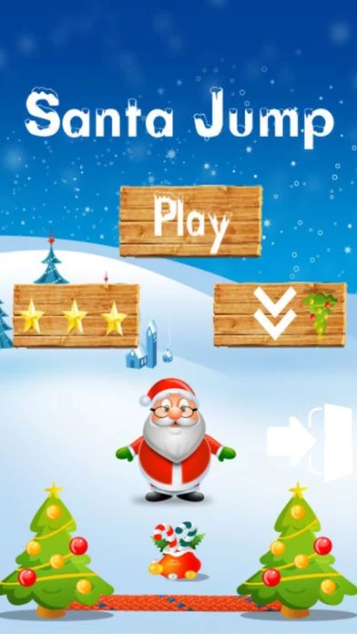 Изображение игры: Christmas Game Santa Jump