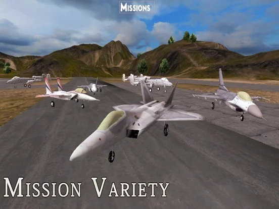 Изображение игры: F-22 Raptor - Combat Flight Simulator of Infinite Airplane Hunter
