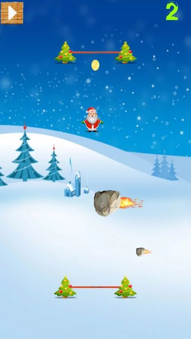 Изображение игры: Christmas Game Santa Jump