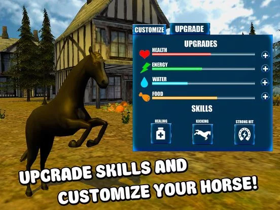 Изображение игры: Wild Horse Survival Simulator 3D