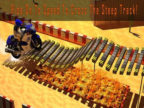 Изображение игры: Motorcycle stunt track race - a dirt bike racing game