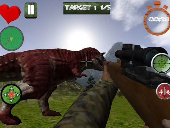 Изображение игры: Jurassic Island Angry Dinosaurs Shooting
