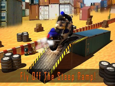 Изображение игры: Motorcycle stunt track race - a dirt bike racing game