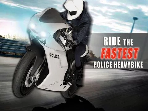 Изображение игры: Police Fast Motorcycle Rider 3D – Hill Climbing Racing Game