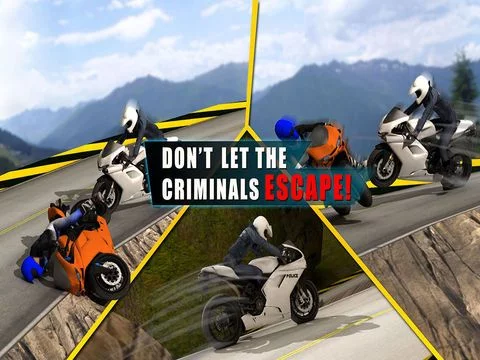 Изображение игры: Police Fast Motorcycle Rider 3D – Hill Climbing Racing Game