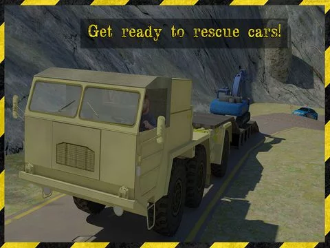 Изображение игры: Excavator Transporter Rescue 3D Simulator- Be ready to rescue cars in this extreme high powered excavator transporter game