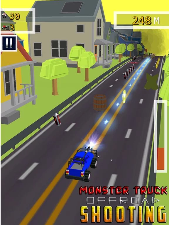 Изображение игры: Monster truck Offroad Shooting - Free Racing Game
