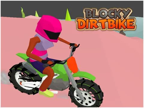 Изображение игры: Blocky Dirt Bike