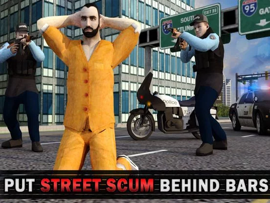 Изображение игры: Police Bike Crime Patrol Chase 3D Gun Shooter Game