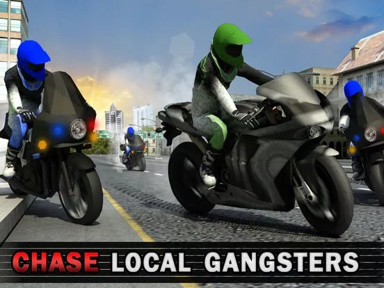 Изображение игры: Police Bike Crime Patrol Chase 3D Gun Shooter Game