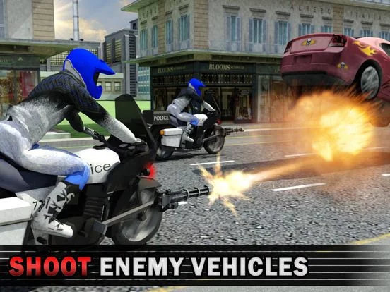 Изображение игры: Police Bike Crime Patrol Chase 3D Gun Shooter Game