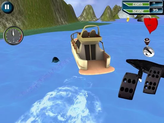 Изображение игры: Power Boat Racing 3D game