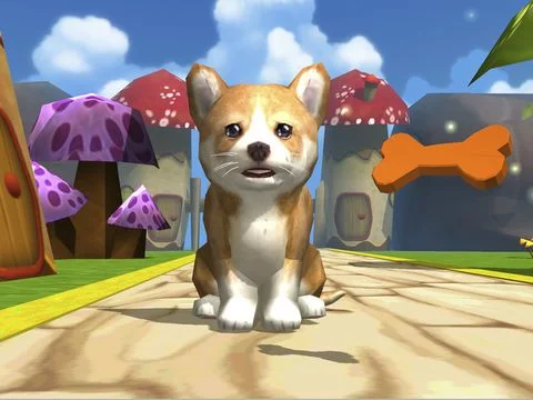 Изображение игры: Puppy Race for Kids First Steps