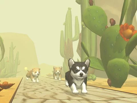 Изображение игры: Puppy Race for Kids First Steps