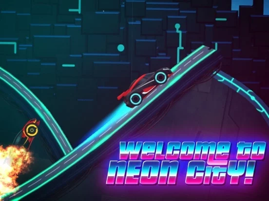 Изображение игры: Neon Rider Drives Sports Car