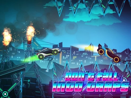 Изображение игры: Neon Rider Drives Sports Car