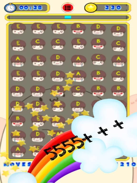 Изображение игры: Smiley Match 3 Puzzle Game