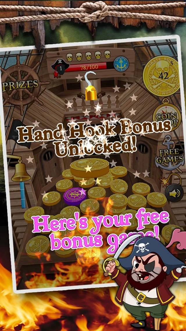 Изображение игры: Kingdom Coins Pirate Booty Edition - Dozer of Coins Arcade Game