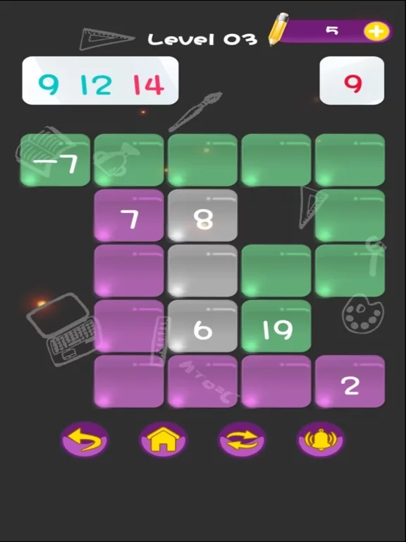 Изображение игры: Number Line Link - Draw Puzzle