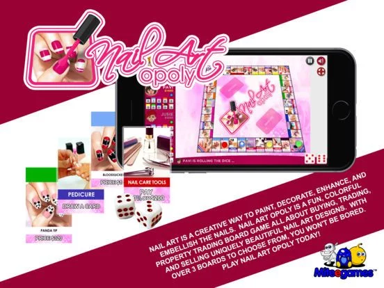 Изображение игры: Nail Art Opoly