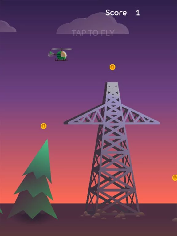 Изображение игры: Tiny Helicopter