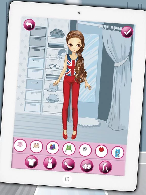 Изображение игры: Games of dressing girls – fashion designer