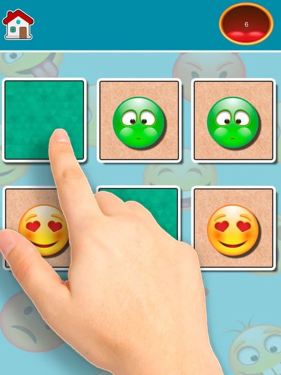 Изображение игры: Emojis Find the Pairs Learning & memo Game